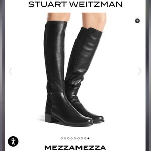 Stuart Weitzman 50/50 Leather Knee High Boots Sz 8.5